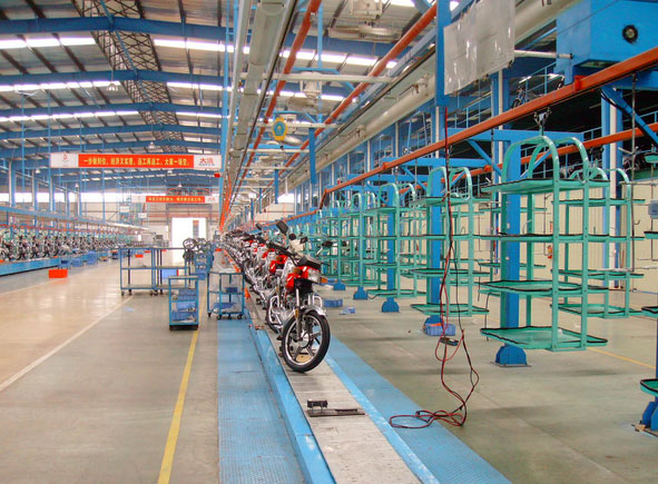 摩托車(chē)板鏈裝配線(xiàn)